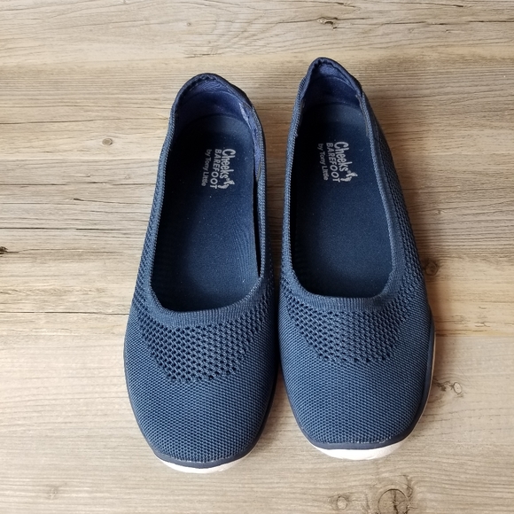 Cheeks Barefoot Ballerina by Tony Little Knit Perforated Slide On Loafers - Picture 2 of 6